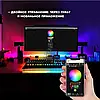 Неонова LED RGB стрічка 5 м із лускатим покриттям і керуванням через застосунок, пульт, фото 4