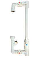 Байпас пластиковий під паяння д.32мм.вихід 3/4"