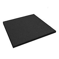 Гумова плитка 500х500х20 мм - Чорний