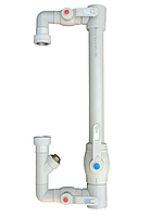 Байпас пластиковий під паяння д.40 мм.вихід 3/4"