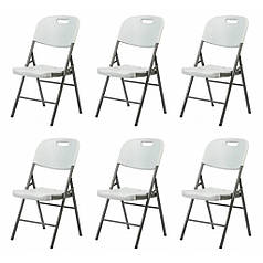 Крісло розкладне туристичне Bonro BS-53 білий комплект (6 шт)