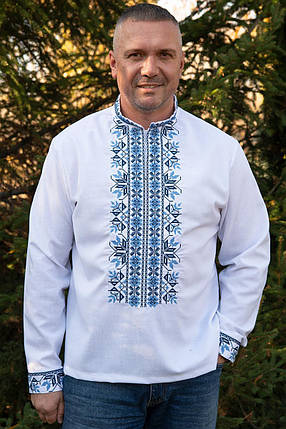 Π§ΠΎΠ»ΠΎΠ²ΡΡΠ° Π²ΠΈΡΠΈΠ²Π°Π½ΠΊΠ° Π±ΡΠ»ΠΎΠ³ΠΎ ΠΊΠΎΠ»ΡΠΎΡΡ Π· ΡΠΈΠ½ΡΠΎΡ Π³Π΅ΠΎΠΌΠ΅ΡΡΠΈΡΠ½ΠΎΡ Π²ΠΈΡΠΈΠ²ΠΊΠΎΡ Π½Π° Π΄ΠΎΠ²Π³ΠΈΠΉ ΡΡΠΊΠ°Π² ΡΠΎΠ·ΠΌΡΡΠΈ Sβ5XL, ΡΠΎΡΠΎ 1