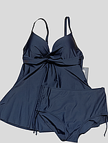 Танкини Samegame 25055 ЧЕРНЫЙ (В НАЛИЧИИ ТОЛЬКО 48 50 52 54 56 УКР р-ры), фото 3