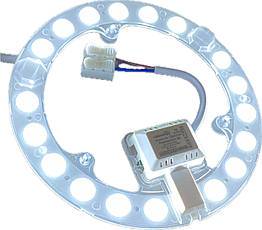 Ремкомплект із драйвером 18 Вт d-156 мм 6500 K на магнітах для стельового світильника