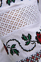 Π‘ΠΎΡΠΎΡΠΊΠ° Π· Π²ΠΈΡΠΈΠ²ΠΊΠΎΡ ΠΆΡΠ½ΠΎΡΠ° Π±ΡΠ»Π° Π· ΠΌΠ΅ΡΠ΅ΠΆΠΈΠ²ΠΎΠΌ ΡΠ° ΡΠ΅ΡΠ²ΠΎΠ½ΠΎ-ΡΠΎΡΠ½ΠΎΡ Ρ
ΡΠ΅ΡΡΠΈΠΊΠΎΠ²ΠΎΡ Π²ΠΈΡΠΈΠ²ΠΊΠΎΡ Π½Π° ΡΡΠΊΠ°Π²Π°Ρ
, ΡΠΎΡΠΎ 3