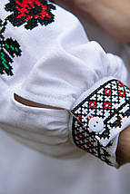 Π‘ΠΎΡΠΎΡΠΊΠ° Π· Π²ΠΈΡΠΈΠ²ΠΊΠΎΡ ΠΆΡΠ½ΠΎΡΠ° Π±ΡΠ»Π° Π· ΠΌΠ΅ΡΠ΅ΠΆΠΈΠ²ΠΎΠΌ ΡΠ° ΡΠ΅ΡΠ²ΠΎΠ½ΠΎ-ΡΠΎΡΠ½ΠΎΡ Ρ
ΡΠ΅ΡΡΠΈΠΊΠΎΠ²ΠΎΡ Π²ΠΈΡΠΈΠ²ΠΊΠΎΡ Π½Π° ΡΡΠΊΠ°Π²Π°Ρ
, ΡΠΎΡΠΎ 5