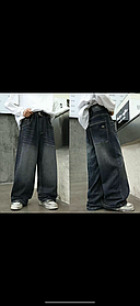 Широкі джинси багі на дівчинку на хлопчика підлітка