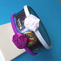 Пов'язка на Голову Троянда 10 мм на Гумці Тканина Атлас Різні Кольори