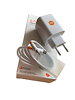 Мережевий зарядний пристрій Xiaomi GaN Power Adapter 67W PD з кабелем Type-C Білий