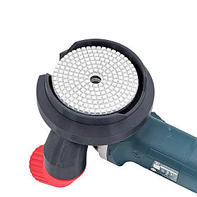 Насадка пиловідвід на болгарку (КШМ) 125 мм при шліфуванні торців плитки черепашкою. Пиловідвід під черепашку 100 мм