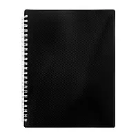 Зошит для записів (170х205, 96 аркушів,клітина,пластикова обкладинка, спіраль) BuroMAX NERO BM.2463-01
