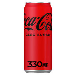 Напій Coca-Cola Zero Безалкогольний сильногазований Без цукру 330 мл 5449000131805 smart