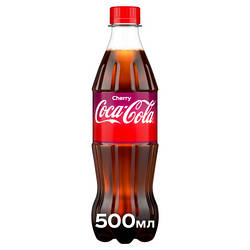 Напій Coca-Cola Cherry Безалкогольний сильногазований Зі смаком вишні 500 мл 54492790 smart