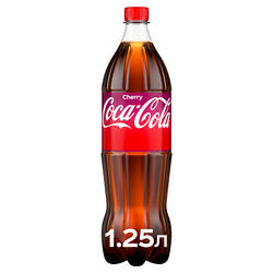 Напій Coca-Cola Cherry Безалкогольний сильногазований Зі смаком вишні 1.25 л 5449000109255 smart