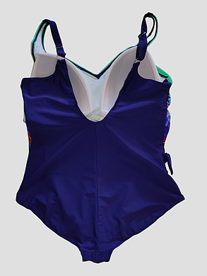 Купальник 2025 слитный  спереду спідниця 28100 Карина мята(В НАЛИЧІ ТІЛЬКИ 54 56 58 60 62, фото 3