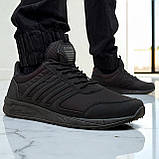 41, 44 р. Кросівки чоловічі демісезонні чорні весна-осінь легкі (Пр-4025ч), фото 3