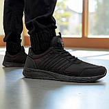 41, 44 р. Кросівки чоловічі демісезонні чорні весна-осінь легкі (Пр-4025ч), фото 2