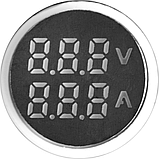 Арматура світлосигнальна з індикатором напруги і струму  Ø22мм, 50-500В, 5-100 А, фото 2