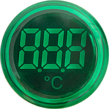 Арматура світлосигнальна з індикатором температури Ø22мм, -25…+199 °C, фото 2