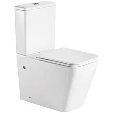 Унітаз-компакт Mixxus Premium Quadro-0402-R 675x390x855mm, система змиву RIMLESS