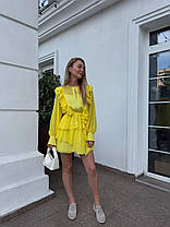 Шифонова жіноча сукня бохо з воланами та рюшами Smf9457, фото 4