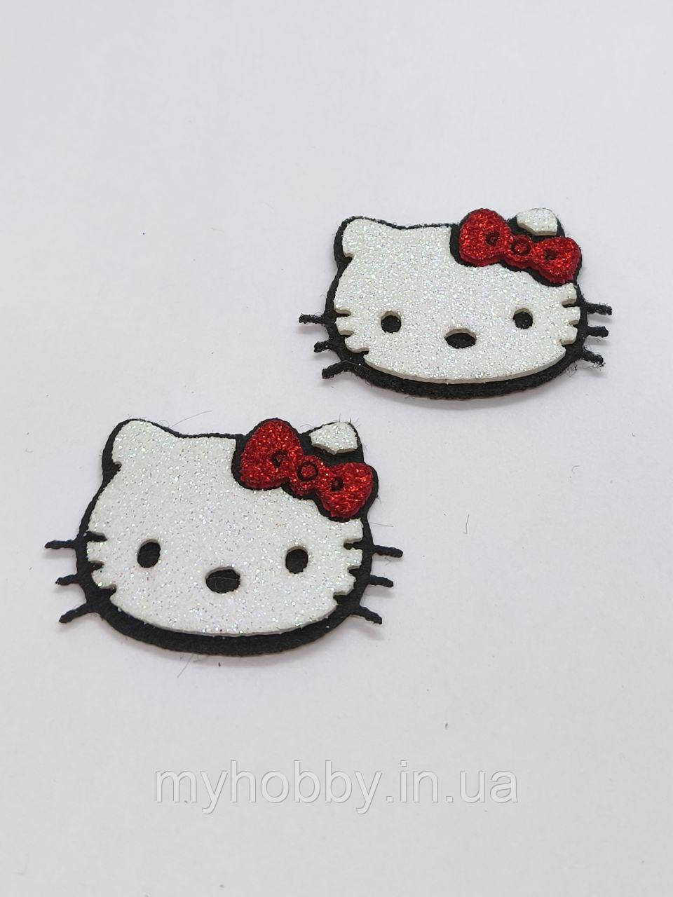 Патч декоративний з фоамірану "Кітті"  -2шт, фото 1