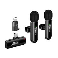 Мікрофон HOCO Type-C/Lightning Fair wireless microphone L20A |2.4G, 5-15m, 3-4h| 5125768