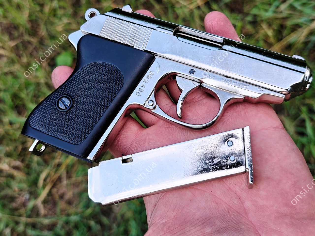 Макет пістолета Walther PPK «Waffen-SS» Nickel Germany 1931, фото 1