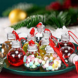 Набір ялинкових прозорих играшек, прозорі кульки на ялинку 5 шт D 5 см, фото 2