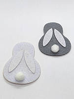 Декор з фетру Зайчик 7см -2шт