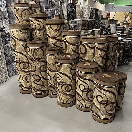 Бюджетна килимова доріжка ширина 1м на повстяній основі СТРІЧКА, фото 1