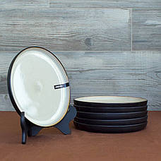Набір тарілок Ardesto Bolzano 24 предмети чорно-зелений, фото 3