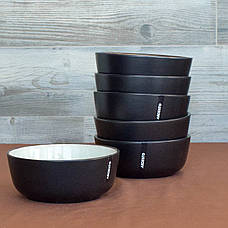 Набір тарілок Ardesto Bolzano 24 предмети чорно-зелений, фото 5