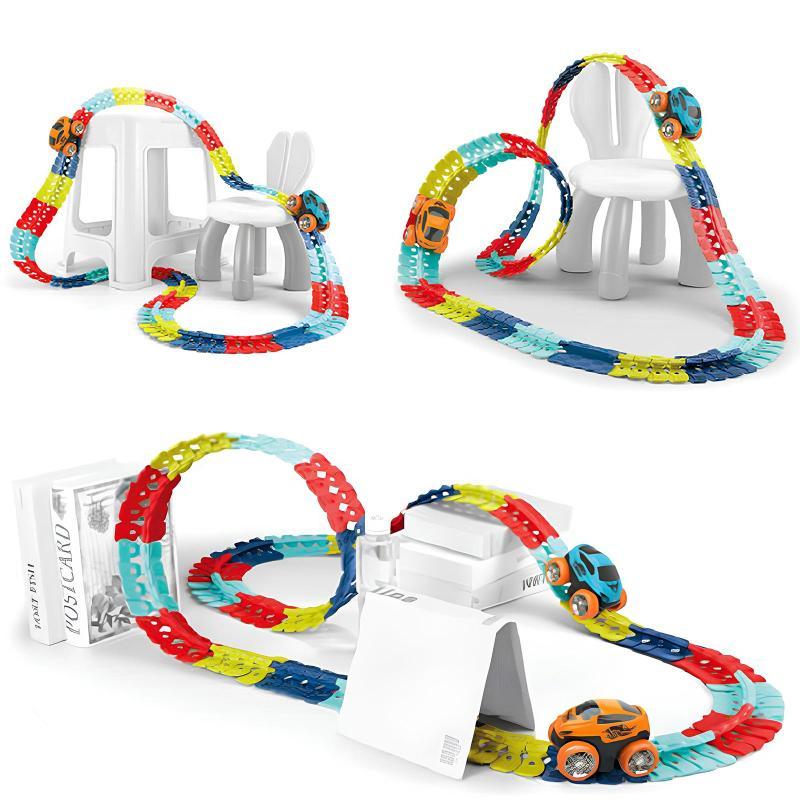 Інтерактивний трек з інерційною машинкою SHT 388 Changeable Trak (184pcs/1CAR), фото 1