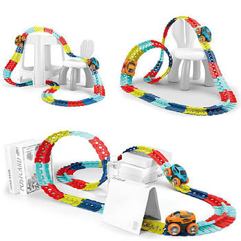 Інтерактивний трек з інерційною машинкою SHT 388 Changeable Trak (184pcs/1CAR)