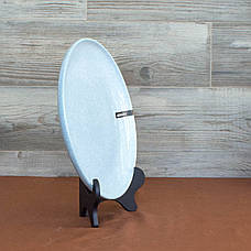 Сервіз керамічних тарілок Ardesto Loreto, 24 предмети, порцеляна, блакитний, фото 3