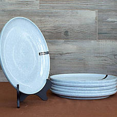 Сервіз керамічних тарілок Ardesto Loreto, 30 предметів, порцеляна, блакитний, фото 2
