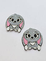 Патч декоративний з фоамірану "Зайка" -2шт