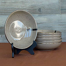 Столовий сервіз Ardesto Emilia, 24 предметів, кераміка, коричневий, фото 3