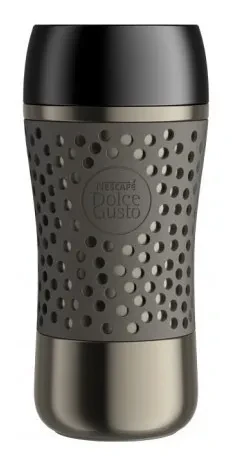 Чашка-термос Dolce GustoTRAVEL MUG Grey 310 мл (нержавіюча сталь - подвійні стінки), фото 1
