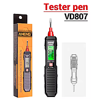 Безконтактний тестер напруги ANENG VD807 BLACK з підсвічуванням і дисплеєм