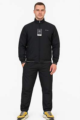 Чоловічий спортивний костюм плащівка Fore, люкс якість, розміри M–3XL,XXXL, Чорний