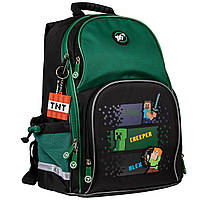 Рюкзак школьный полукаркасный Yes Minecraft S-100
