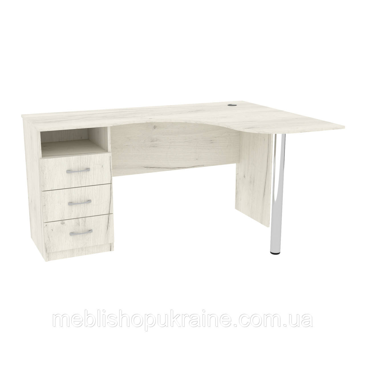 Кутовий письмовий стіл з шухлядами. Шир 150х110 см., фото 1