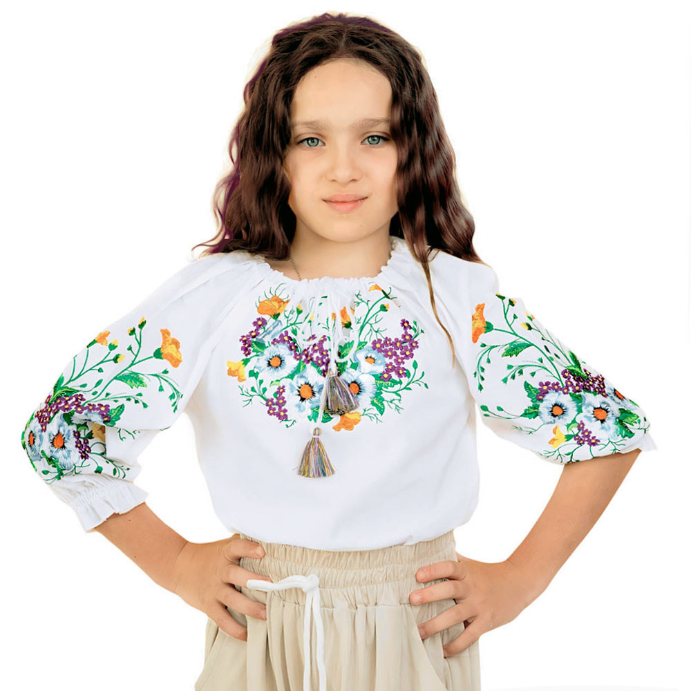 Вишиванка для дівчинки Маргаритка р.116.140.146.