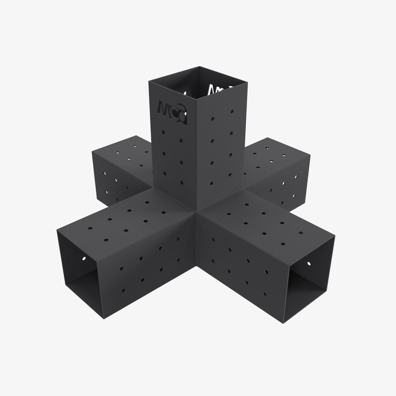 Кронштейн для з’єднання 5 брусів 100×100 мм | 90° (модульне кріплення)