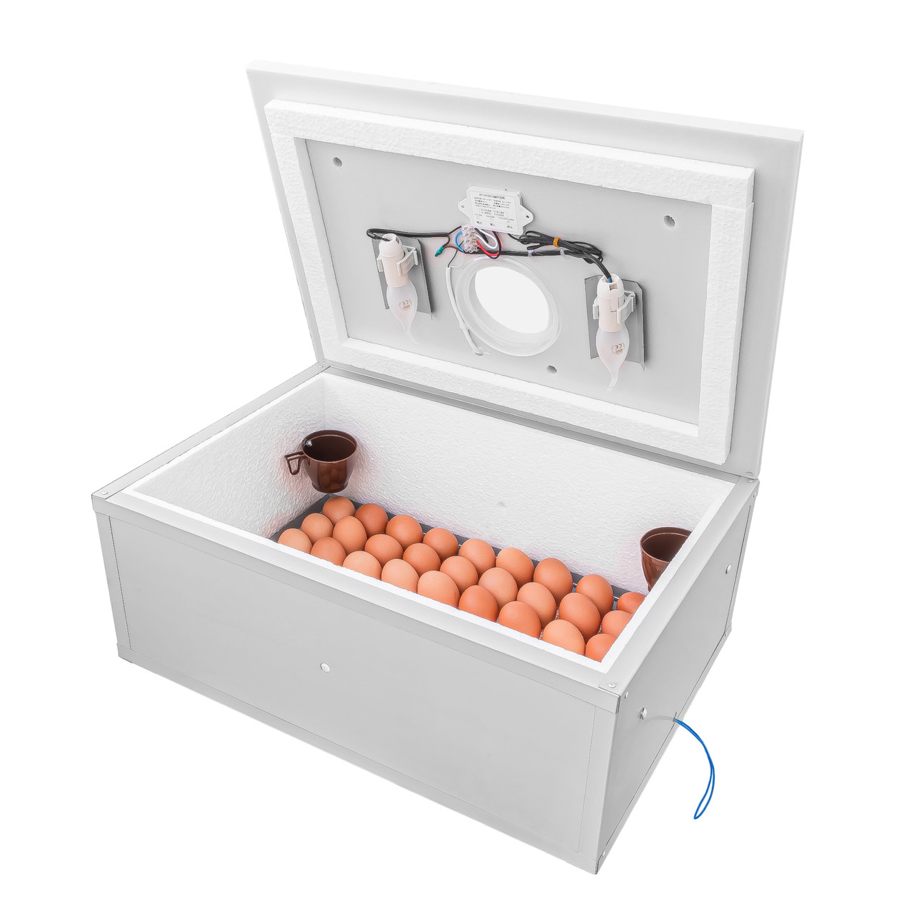 Інкубатор побутовий «Наседка ІБМ-100» на 100 яєць з посиленим оцинкованим корпусом і цифровим терморегулятором, фото 1