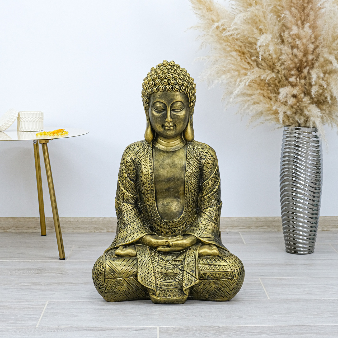 Статуетка Будда полістоун 70х43х32 см Гранд Презент СП00006-2 бронза