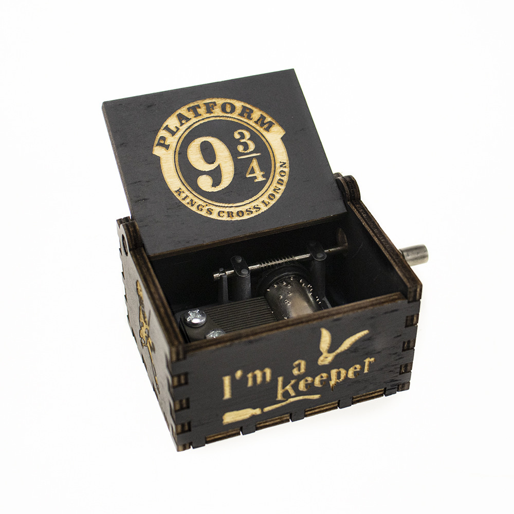 Музична скринька вінтажна Гаррі Поттер 9 та 3/4 (чорна), фото 1