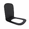 Сидіння для унітаза (Tern New) 435x344x50 мм, Matt Black, з мікроліфтом, Slim Duroplast, Quick Release, фото 3